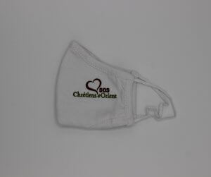 masque brodé, taille adulte