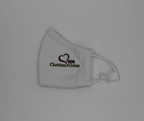 masque brodé, taille adulte