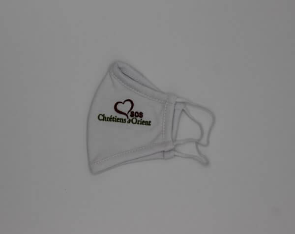 Masque brodé, taille enfant