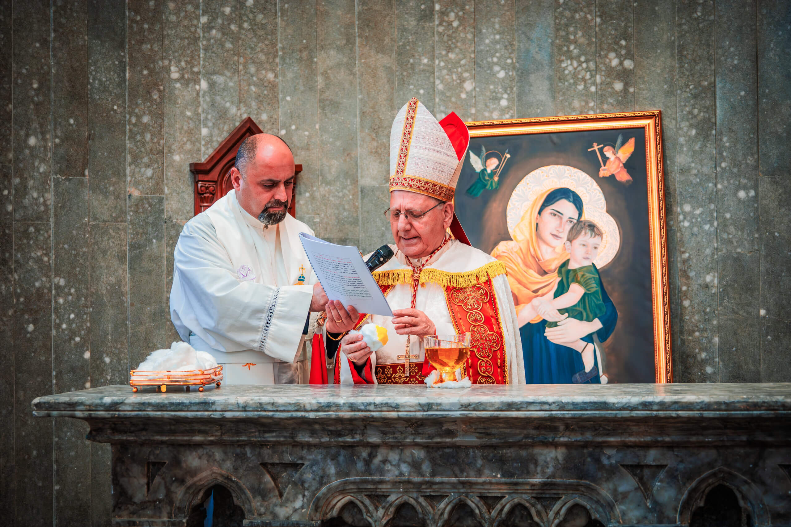 sos-chretiens-orient-irak-cardinal-sako-patriarche-chaldeen-messe-inauguration-eglise-notre-dame-du-perpetuel-secours