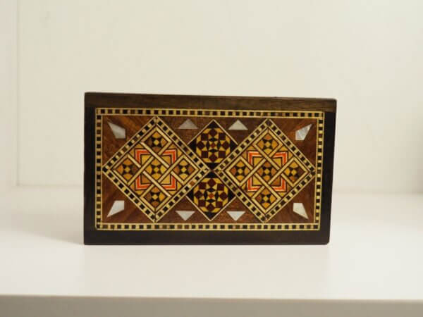 Boite marqueterie, rectangulaire