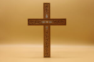 Croix de Maaloula claire, avec nacre